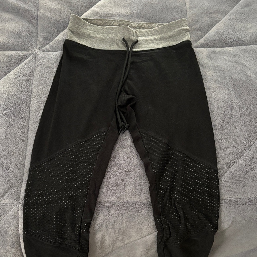 Black and Gray Jogger Pants